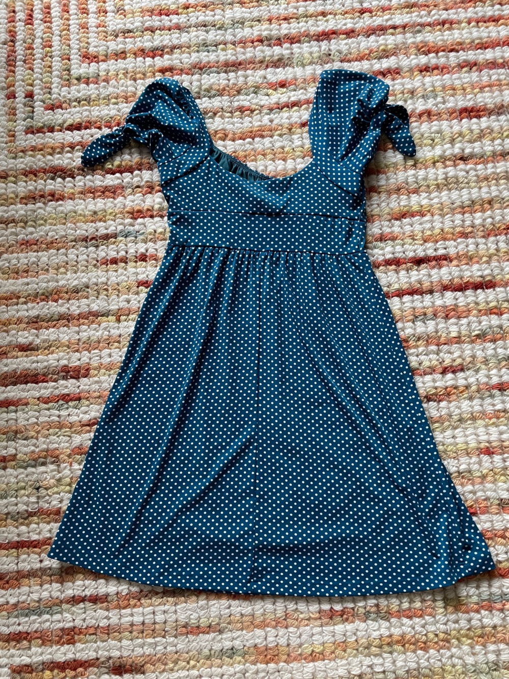 Navy Blue Polka Dot Sundress